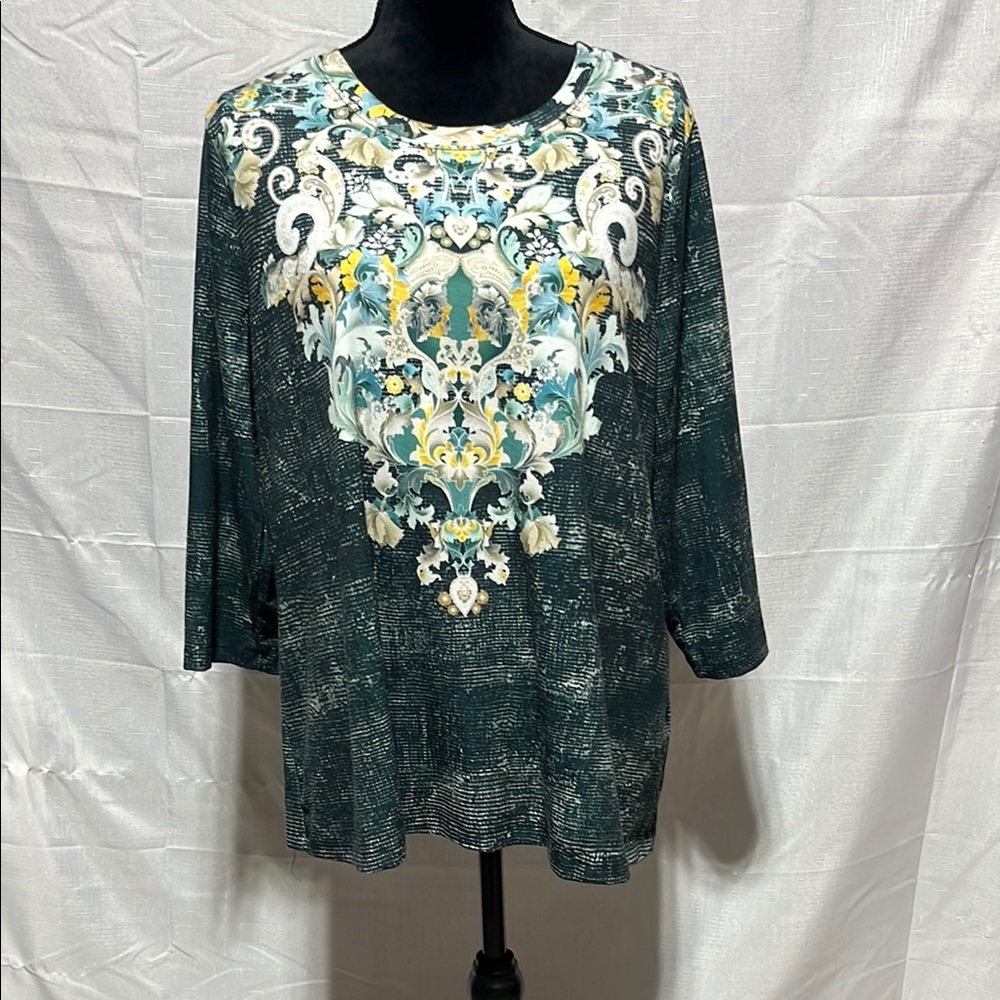 CJ Banks 3/4 Sleeve Top
